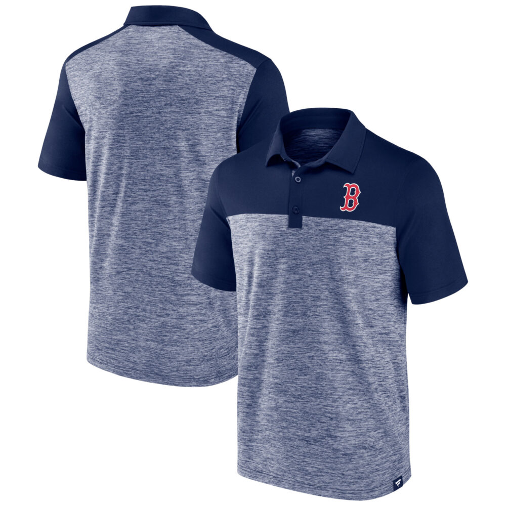 Men's Boston Red Sox  Branded Navy Iconic Omni Brushed Space-Dye Polo