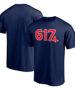 Men's Boston Red Sox  Branded Navy Long Ball 617 T-Shirt