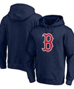 Men's Boston Red Sox  Branded Navy Official Team Logo Pullover Hoodie