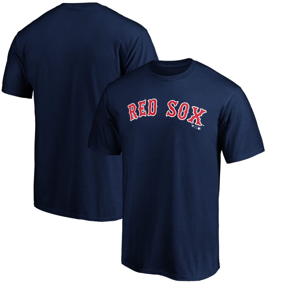 Men's Boston Red Sox  Branded Navy Official Wordmark Team T-Shirt