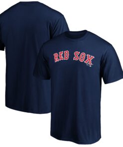Men's Boston Red Sox  Branded Navy Official Wordmark Team T-Shirt