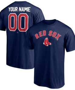 Men's Boston Red Sox  Branded Navy Personalized Team Winning Streak Name & Number T-Shirt