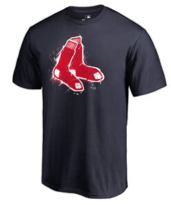 Men's Boston Red Sox  Branded Navy Splatter Logo T-Shirt
