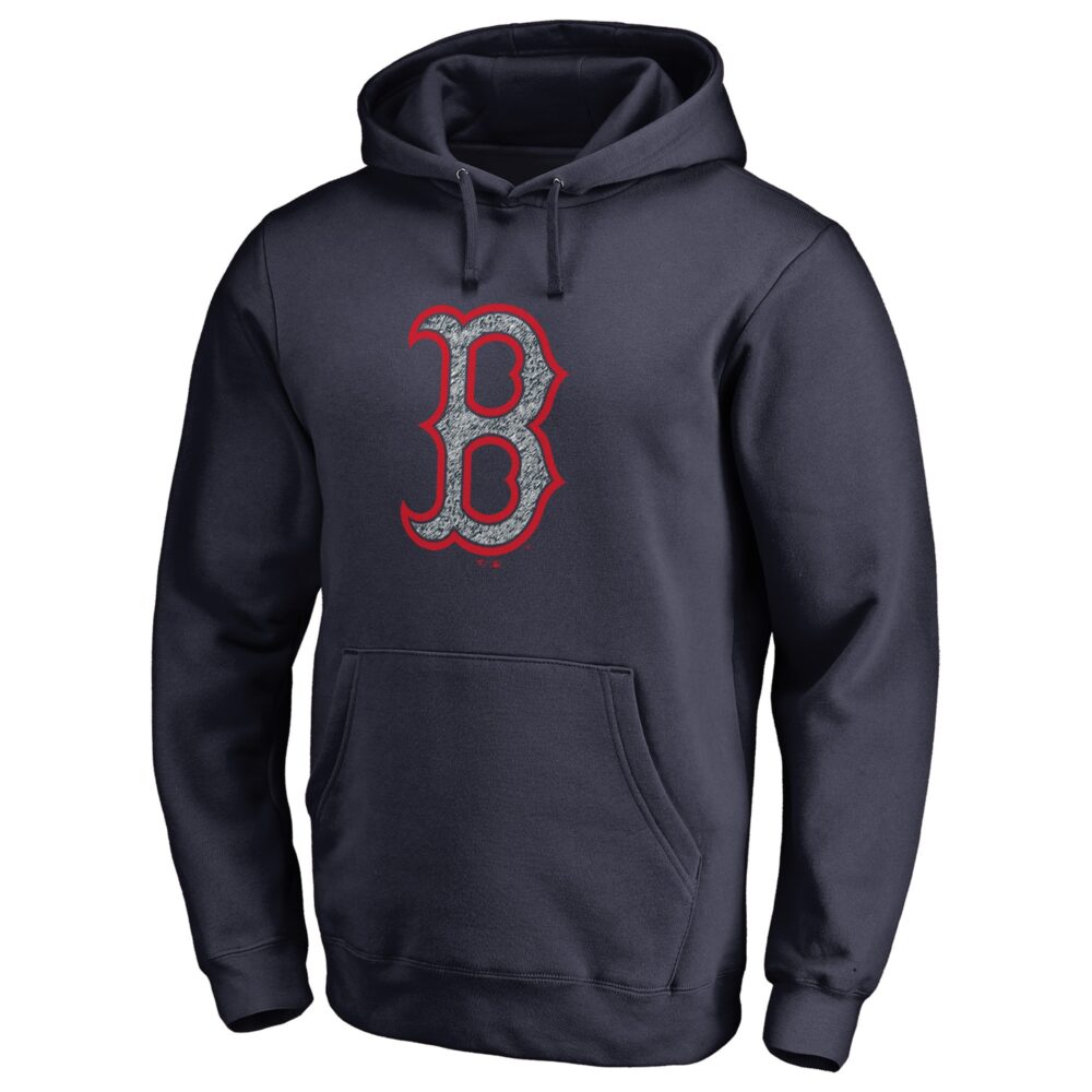 Men's Boston Red Sox  Branded Navy Static Logo Pullover Hoodie