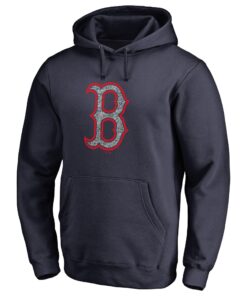Men's Boston Red Sox  Branded Navy Static Logo Pullover Hoodie