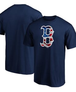Men's Boston Red Sox  Branded Navy Team Banner Wave T-Shirt