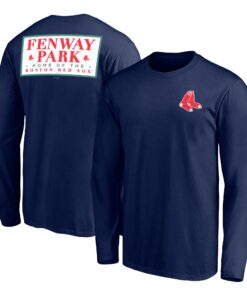 Men's Boston Red Sox  Branded Navy Team Hometown Collection Fenway Faithful Long Sleeve T-Shirt