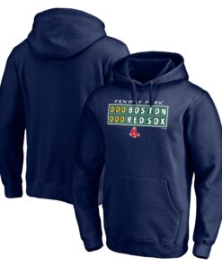 Men's Boston Red Sox  Branded Navy Team Hometown Collection Scoreboard Pullover Hoodie