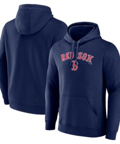 Men's Boston Red Sox  Branded Navy Team Lockup Pullover Hoodie