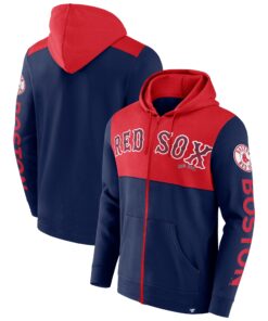 Men's Boston Red Sox  Branded Navy Walk Off Fleece Full-Zip Hoodie