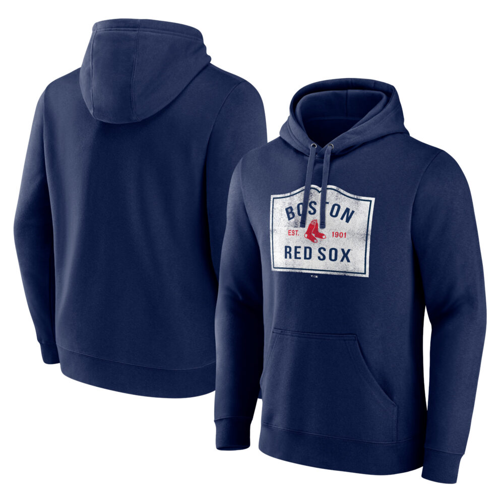 Men's Boston Red Sox  Branded Navy Welcome Sign Pullover Hoodie