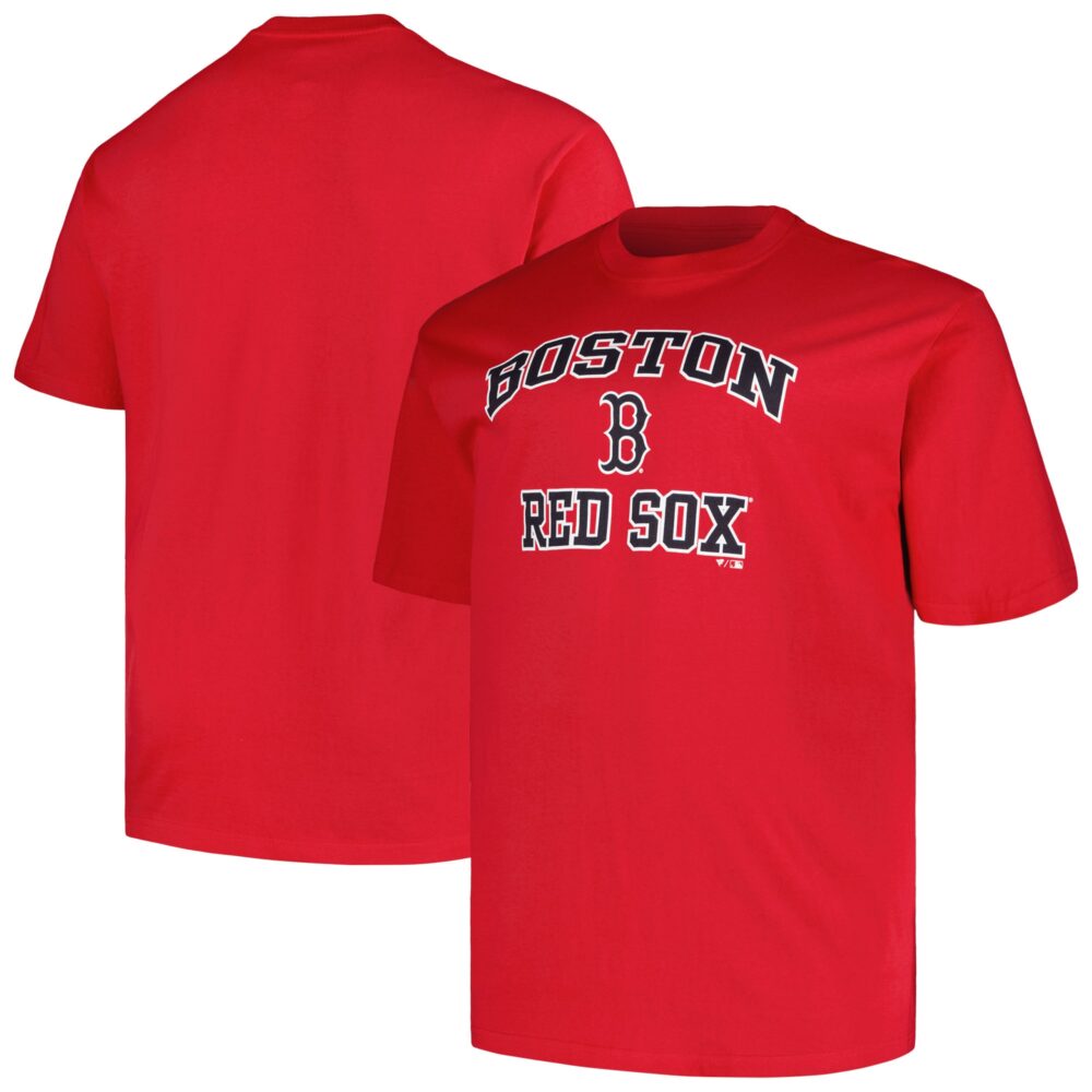 Men's Boston Red Sox  Branded Red Big & Tall Heart T-Shirt