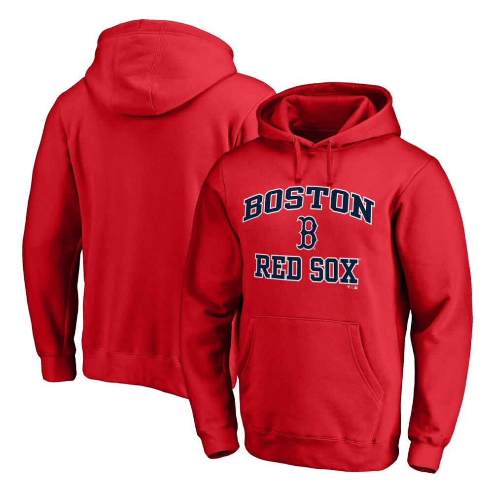Men's Boston Red Sox  Branded Red Heart & Soul Pullover Hoodie