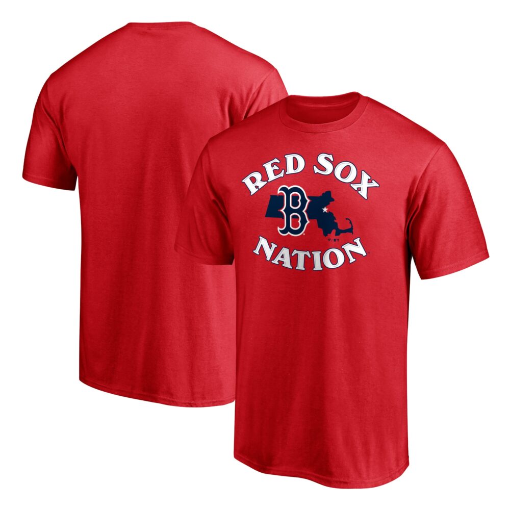 Men's Boston Red Sox  Branded Red Hometown Collection Paint The Black T-Shirt