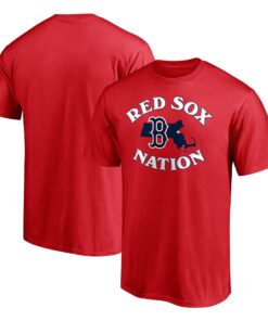 Men's Boston Red Sox  Branded Red Hometown Collection Paint The Black T-Shirt