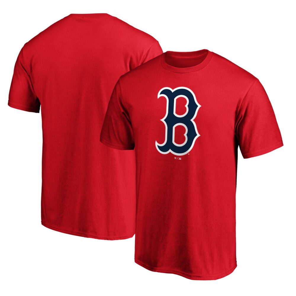 Men's Boston Red Sox  Branded Red Official Team Logo T-Shirt