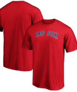 Men's Boston Red Sox  Branded Red Official Team Wordmark T-Shirt