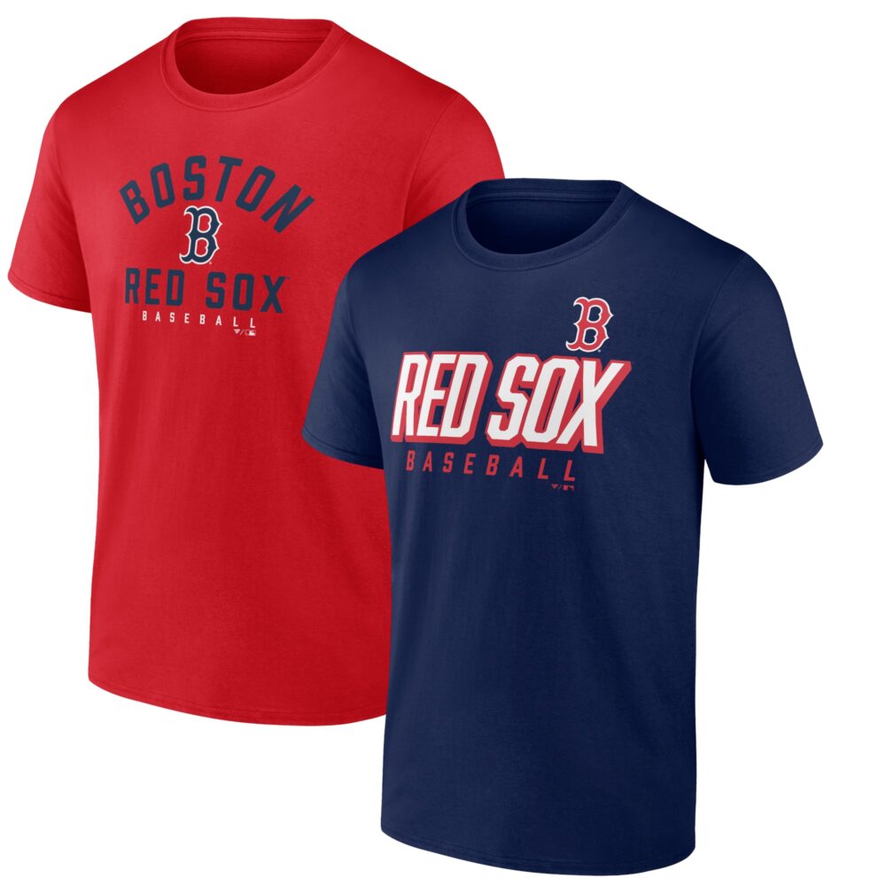 Men's Boston Red Sox  Branded Red/Navy Player Pack T-Shirt Combo Set