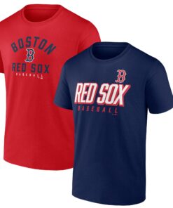 Men's Boston Red Sox  Branded Red/Navy Player Pack T-Shirt Combo Set