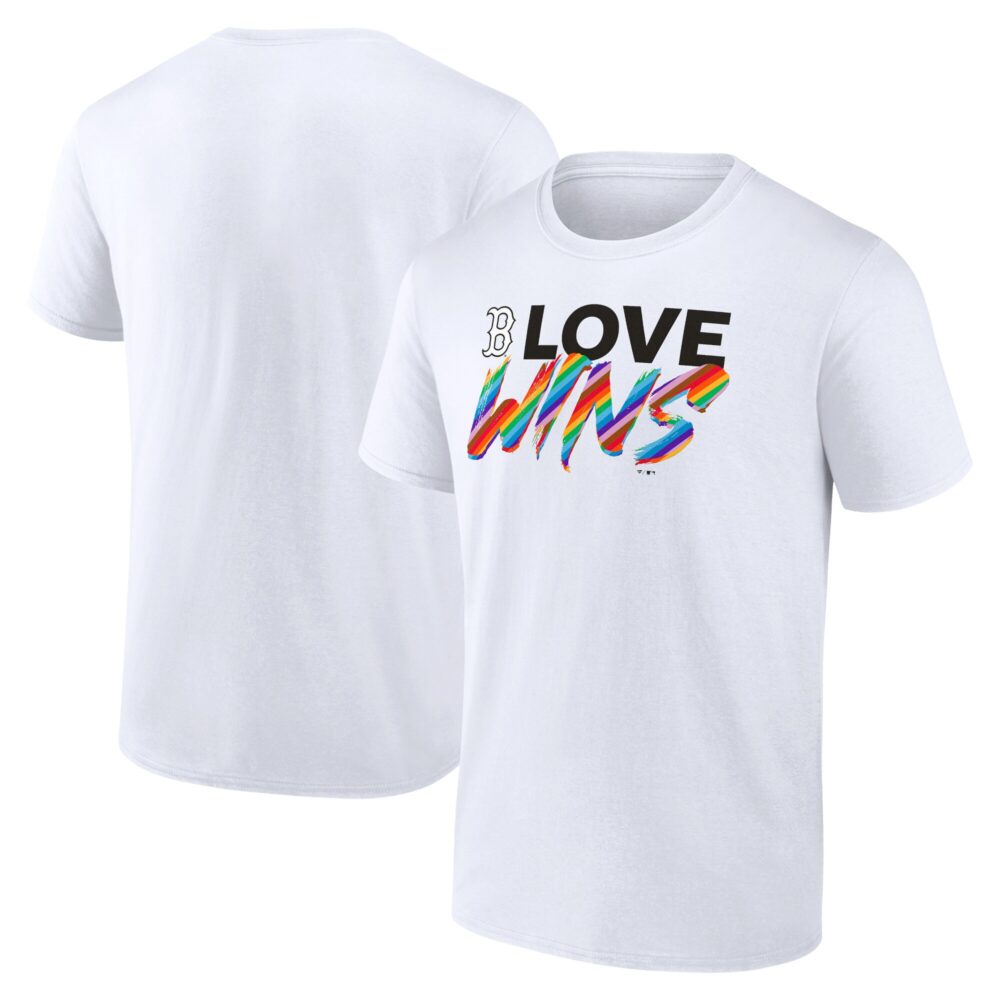 Men's Boston Red Sox  Branded White Love Wins T-Shirt