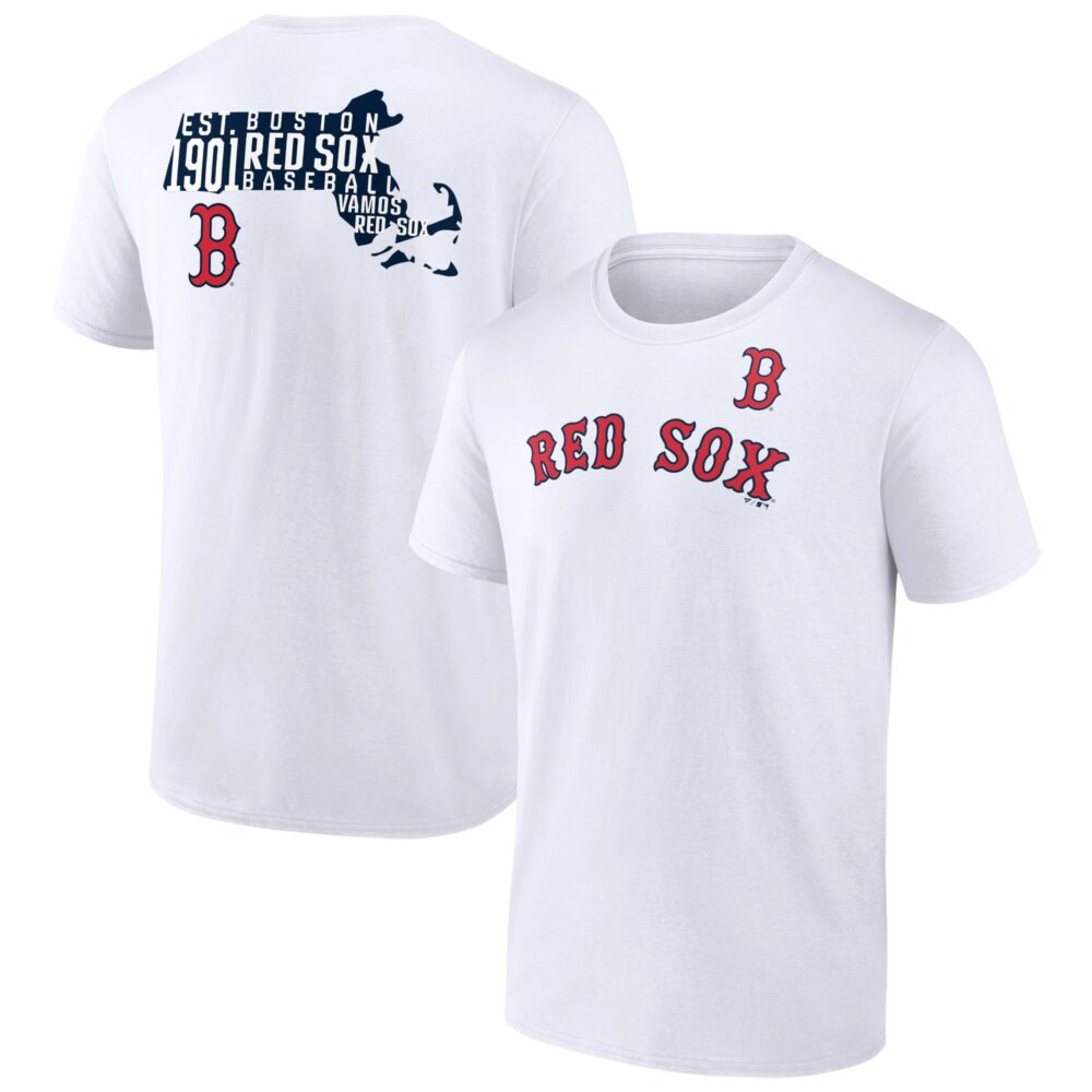 Men's Boston Red Sox  Branded White Team Hot Shot T-Shirt