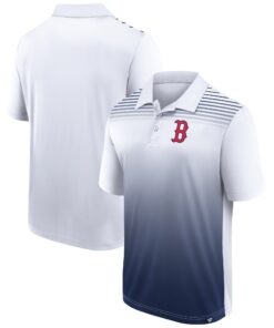 Men's Boston Red Sox   Branded White/Navy Sandlot Game Polo