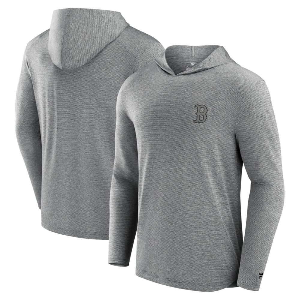 Men's Boston Red Sox  Signature Black Front Office Tech Lightweight Hoodie T-Shirt