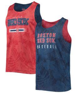 Men's Boston Red Sox FOCO Navy Floral Reversible Mesh Tank Top