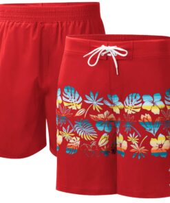 Men's Boston Red Sox  G-III Sports by Carl Banks Red Breeze Volley Swim Shorts