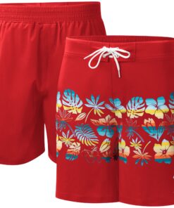 Men's Boston Red Sox  G-III Sports by Carl Banks Red Breeze Volley Swim Shorts
