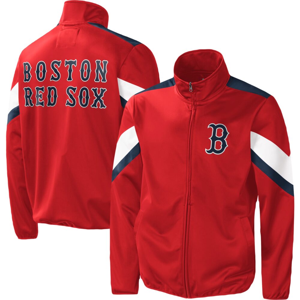 Men's Boston Red Sox G-III Sports by Carl Banks Red Earned Run Full-Zip Jacket