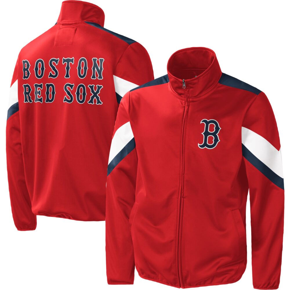 Men's Boston Red Sox G-III Sports by Carl Banks Red Earned Run Full-Zip Jacket