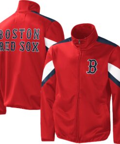 Men's Boston Red Sox G-III Sports by Carl Banks Red Earned Run Full-Zip Jacket