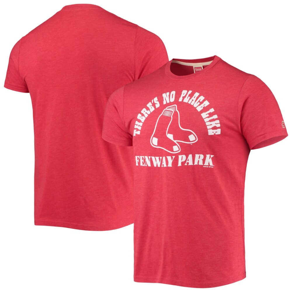 Men's Boston Red Sox Homage Red Hyper Local Tri-Blend T-Shirt