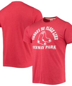 Men's Boston Red Sox Homage Red Hyper Local Tri-Blend T-Shirt