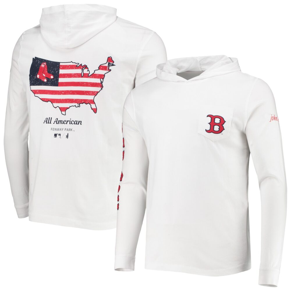 Men's Boston Red Sox johnnie-O White Edison Hoodie T-Shirt