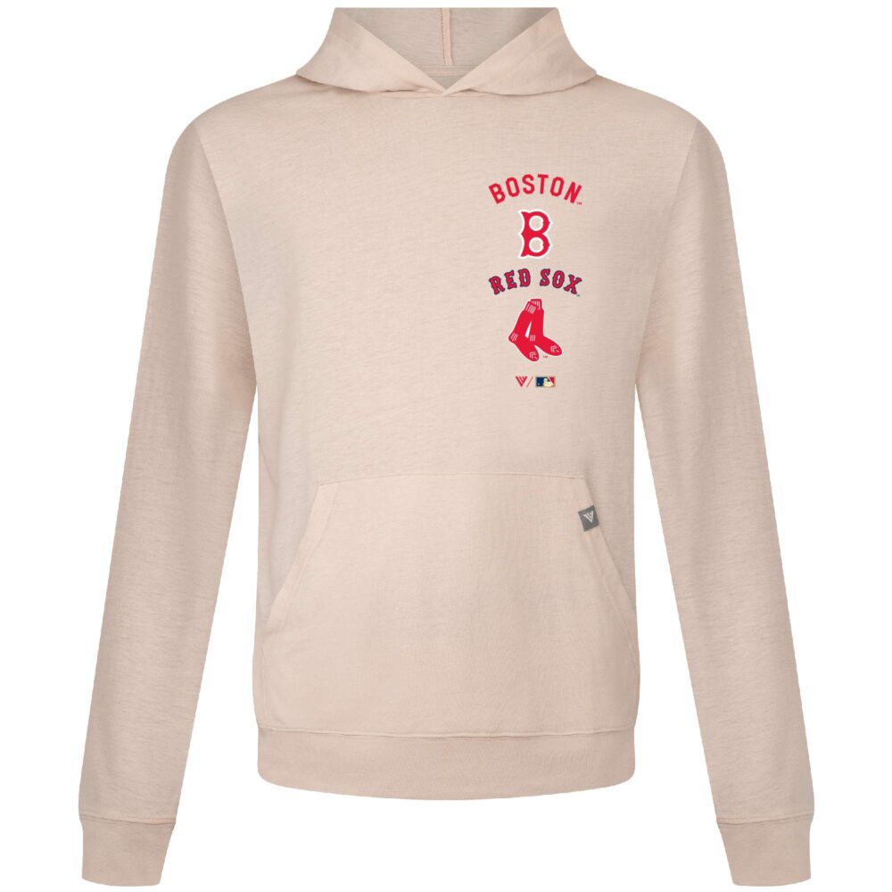 Men's Boston Red Sox Levelwear Cream Base Line Pullover Hoodie