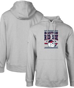 Men's Boston Red Sox  Levelwear Gray  Podium Inaugural Pullover Hoodie
