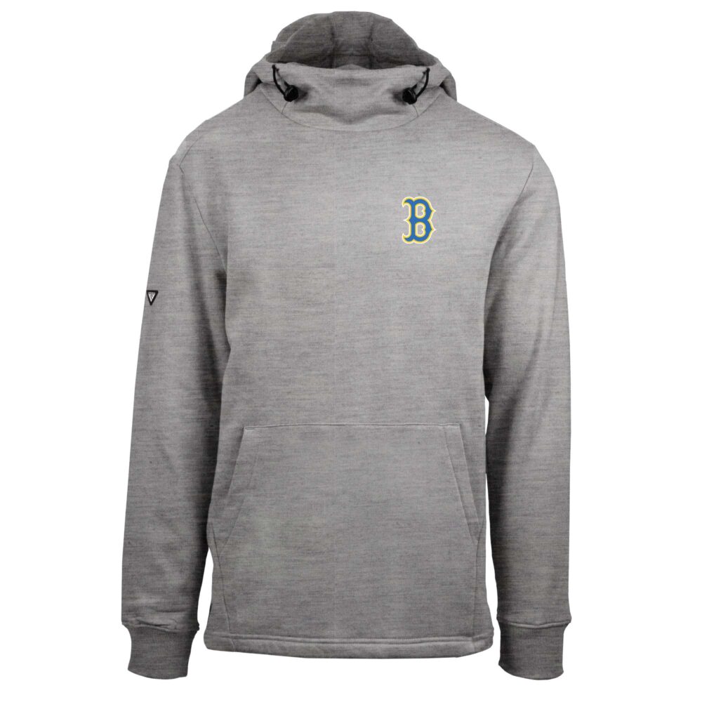 Men's Boston Red Sox Levelwear Heather Gray City Connect Shift Insignia Core Pullover Hoodie