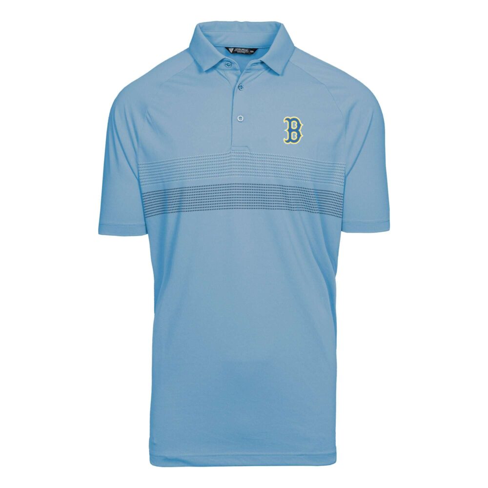 Men's Boston Red Sox  Levelwear Light Blue City Connect Mason Insignia Core Polo