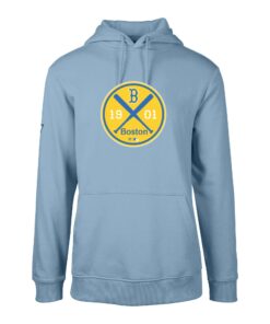 Men's Boston Red Sox Levelwear Light Blue City Connect Podium Strike Pullover Hoodie