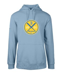 Men's Boston Red Sox  Levelwear Light Blue City Connect Podium Strike Pullover Hoodie