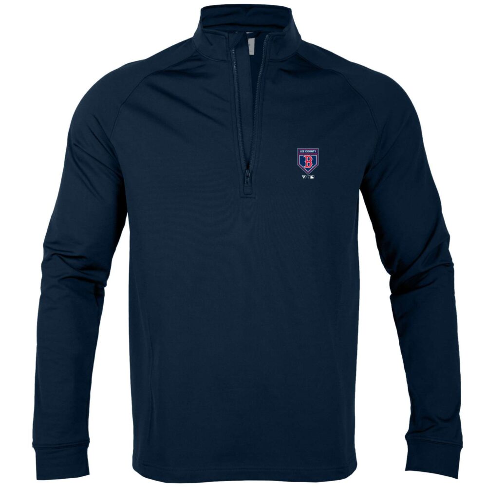 Men's Boston Red Sox Levelwear Navy 2024 Spring Training Calibre Raglan Quarter-Zip Top