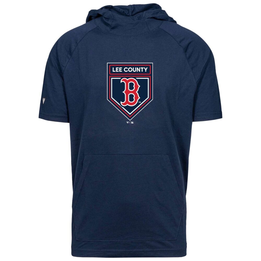 Men's Boston Red Sox Levelwear Navy 2024 Spring Training Raglan Short Sleeve Phase Hoodie