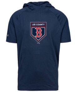 Men's Boston Red Sox Levelwear Navy 2024 Spring Training Raglan Short Sleeve Phase Hoodie