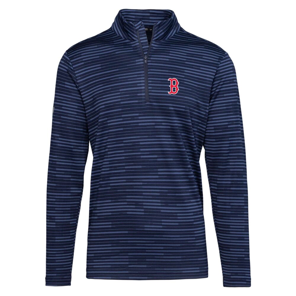 Men's Boston Red Sox  Levelwear Navy Gear Insignia 2.0 Quarter-Zip Pullover Top