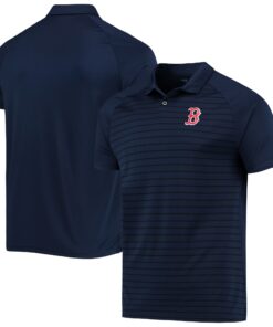 Men's Boston Red Sox Levelwear Navy Insignia Pulse Raglan Polo