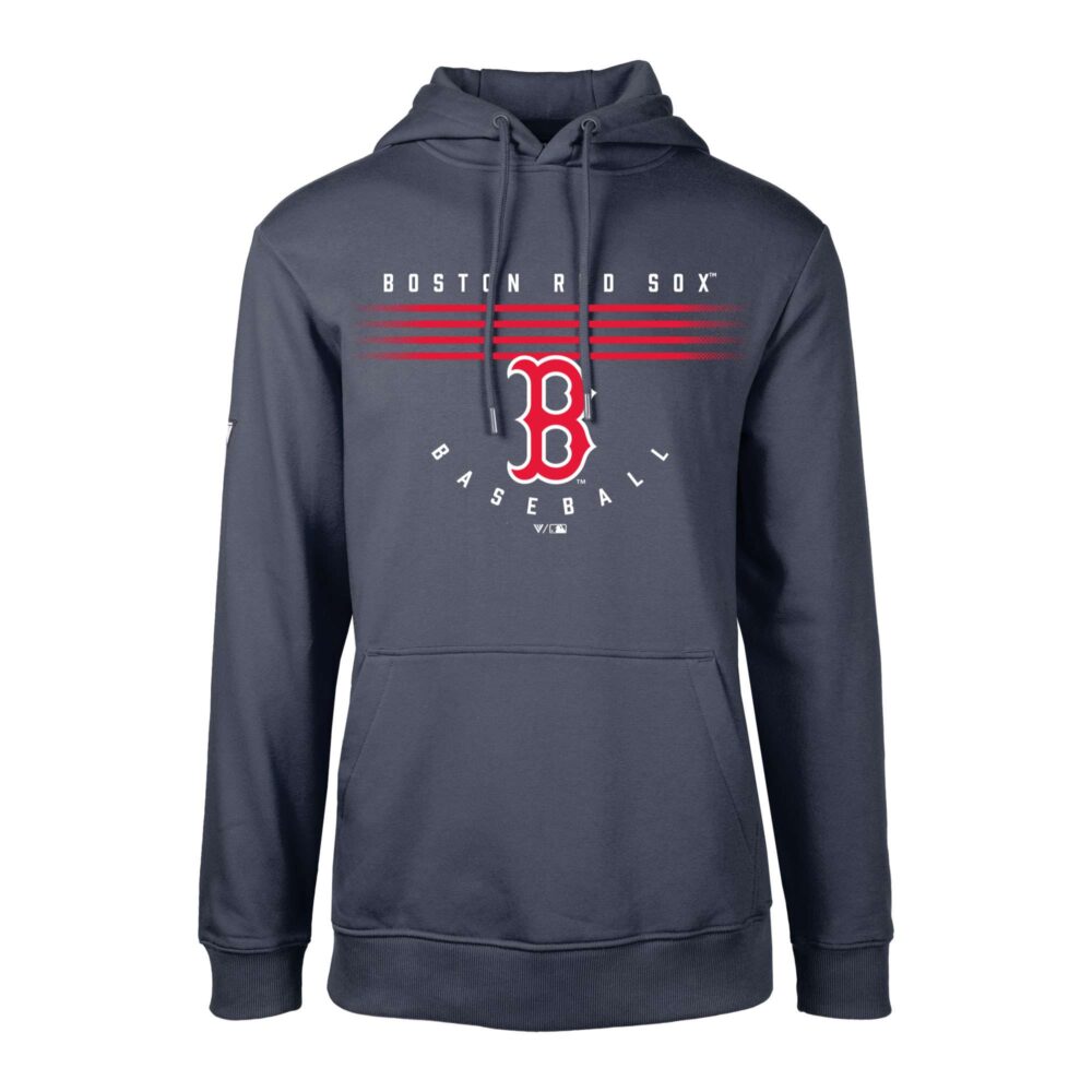 Men's Boston Red Sox Levelwear Navy Podium Box Score Pullover Hoodie