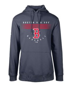 Men's Boston Red Sox Levelwear Navy Podium Box Score Pullover Hoodie