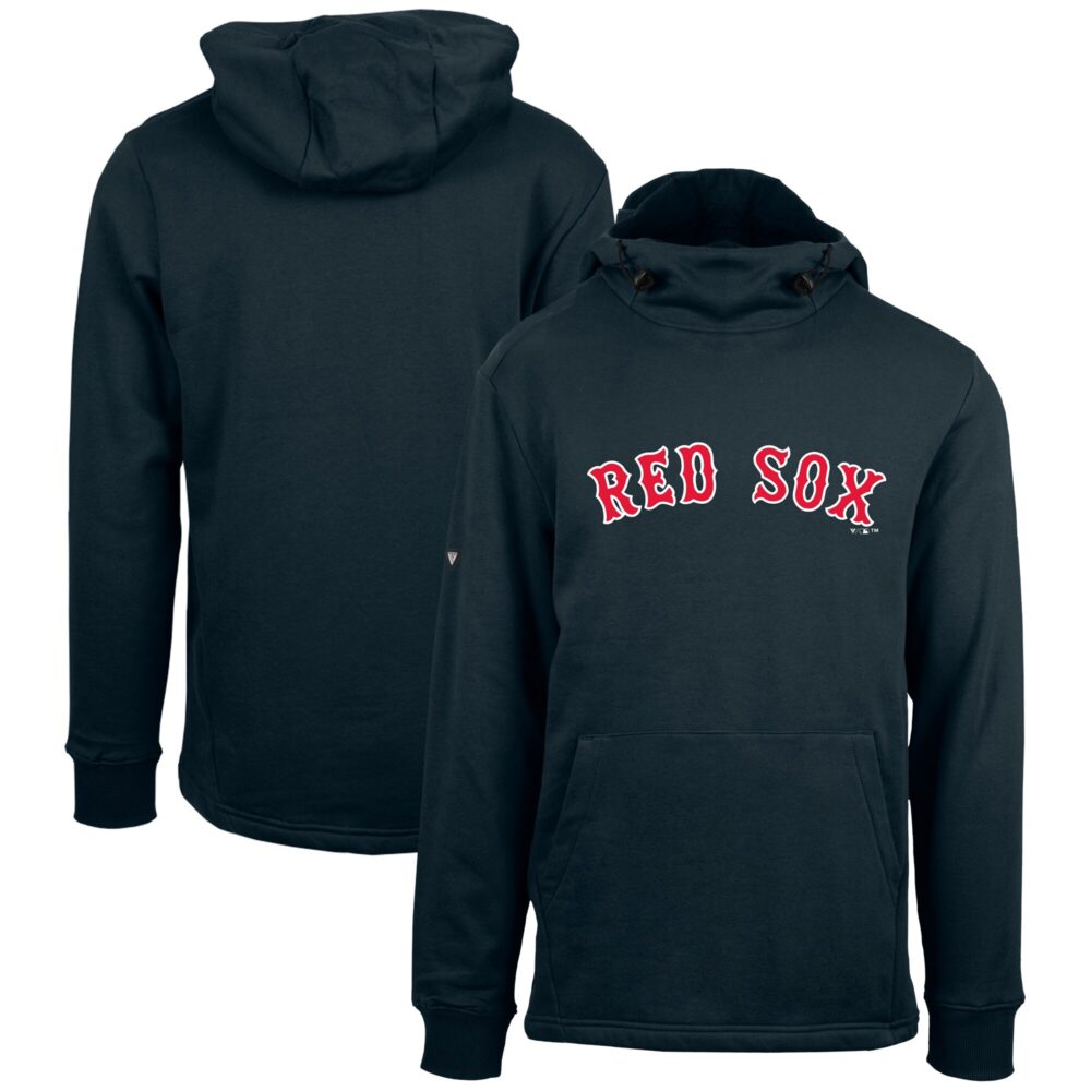 Men's Boston Red Sox Levelwear Navy Shift Sportswear Core Logo Pullover Hoodie